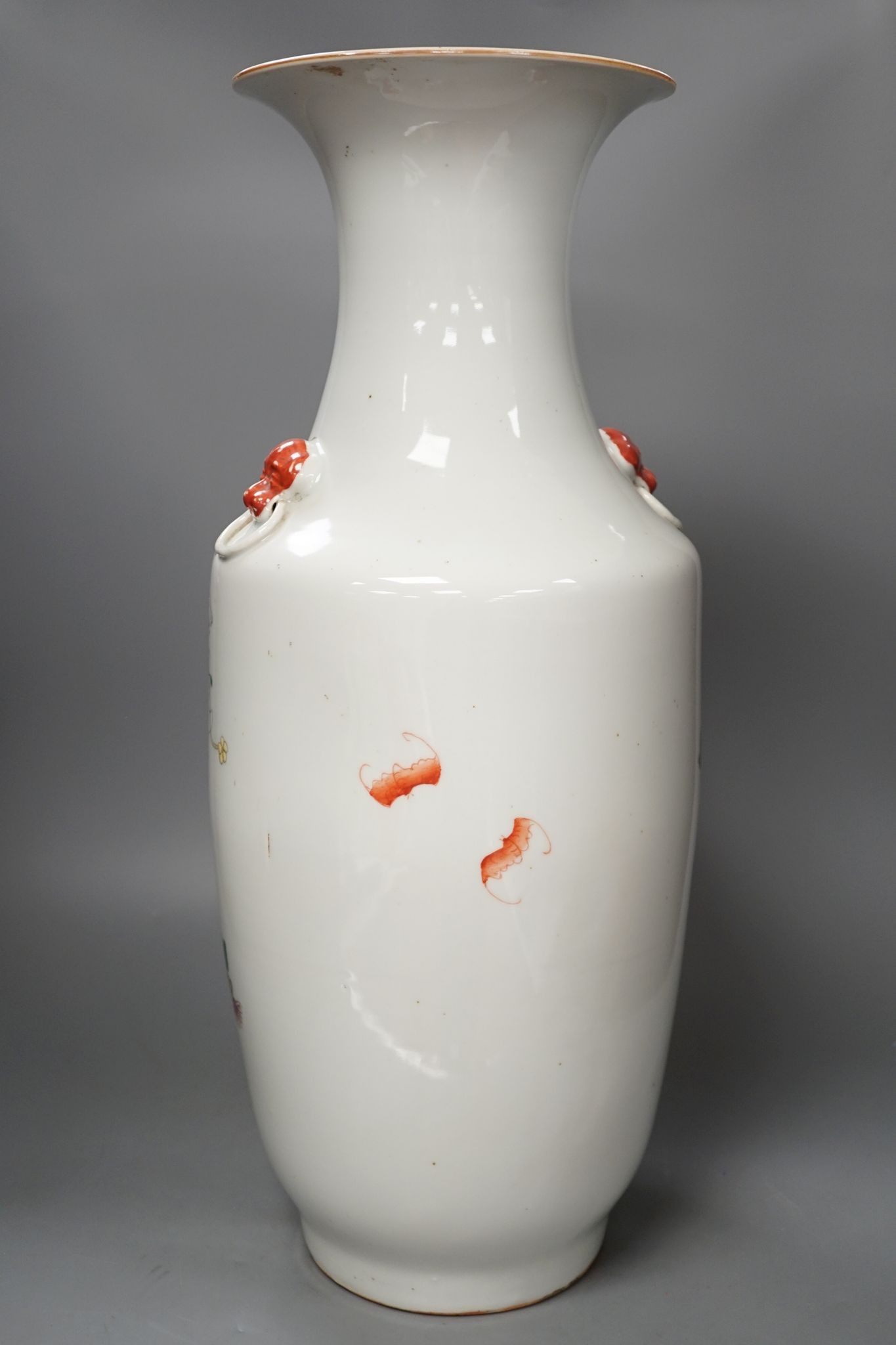 A large Chinese famille rose vase 58cm